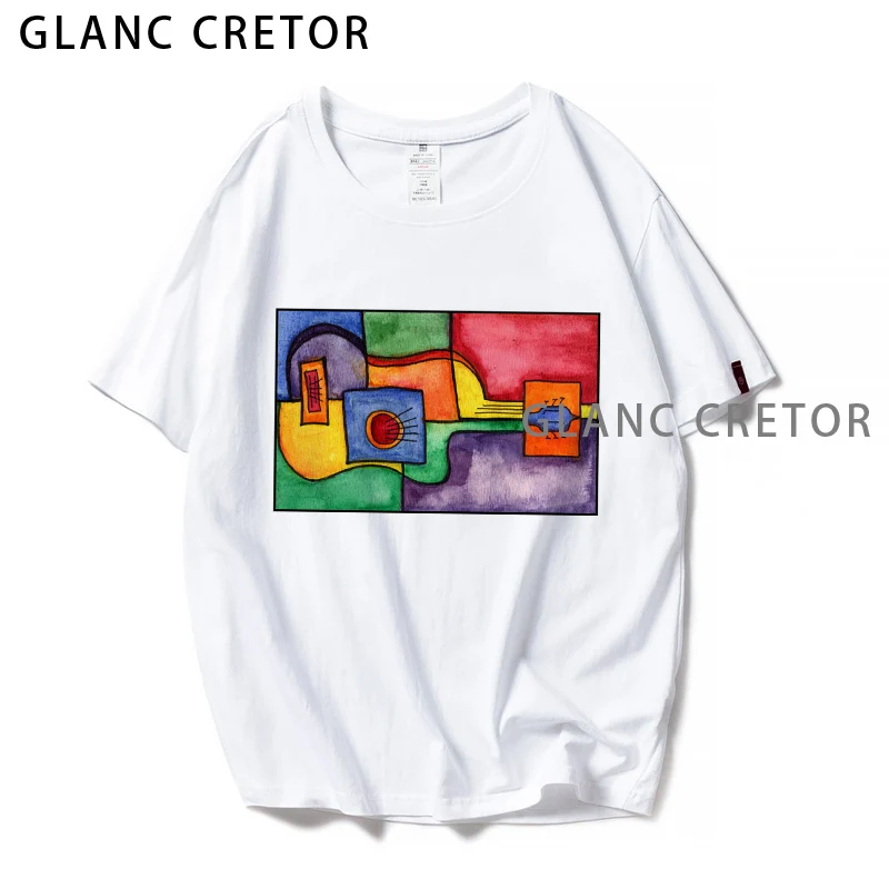 

Футболка женская с графическим принтом, Удобный Повседневный Топ в стиле Харадзюку, универсальная белая футболка с цветным принтом