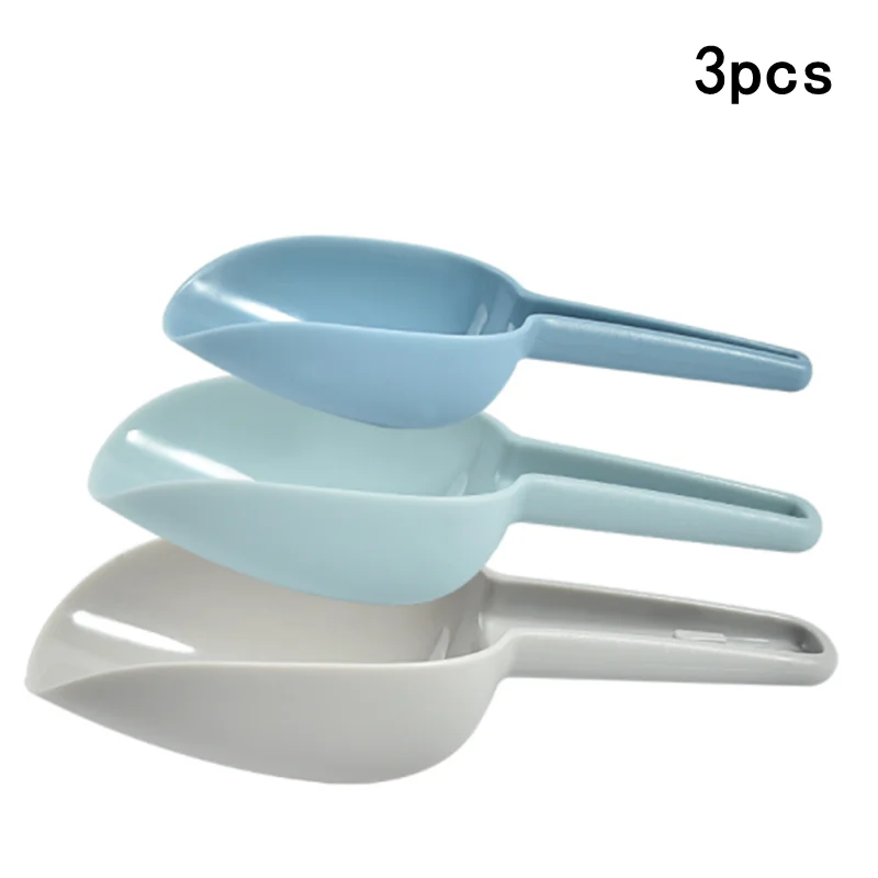 

3Pcs/Set Plastic Kitchen Scoop Set Creative Ice Scoop Food Scoop For Flour Sugar Kitchen Tools Utensils Random Color