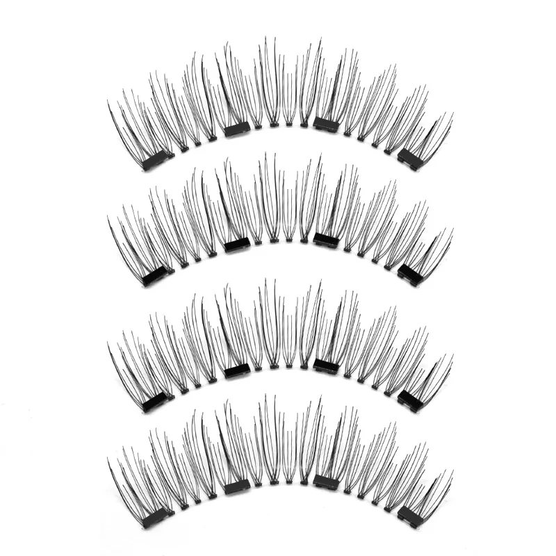 Genailish магнитные ресницы с 4 магнитами ручной работы 3D/6D натуральные длинные