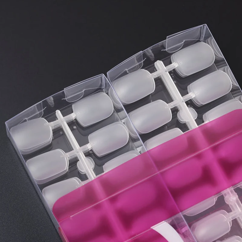 240 шт./кор. белого цвета матовые накладные ногти разных Размеры Ноготь Пресс на