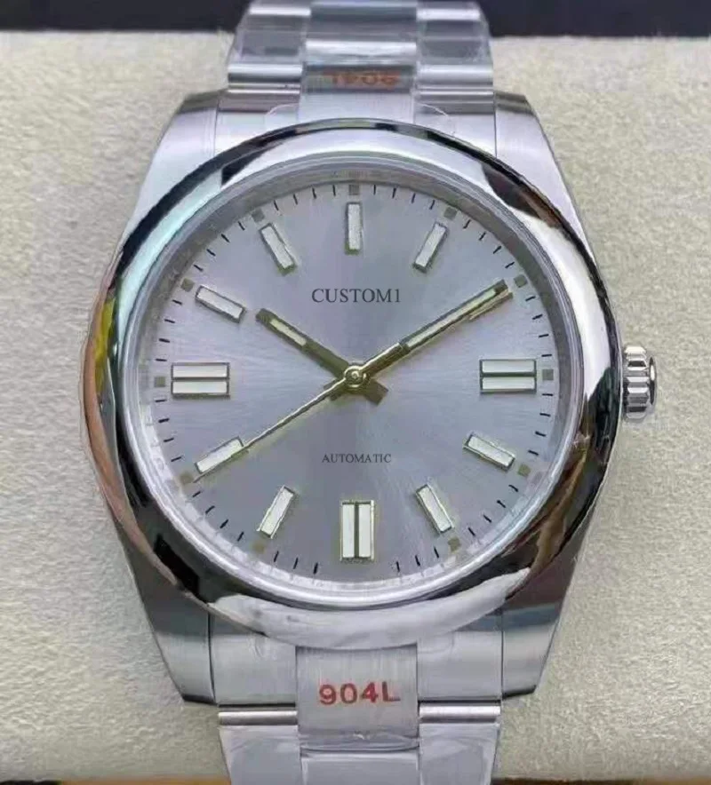 

31mm 36mm 40mmnew men's watch automatic mechanical miyota8215gray dial imported 316L stainless steel storage luminous