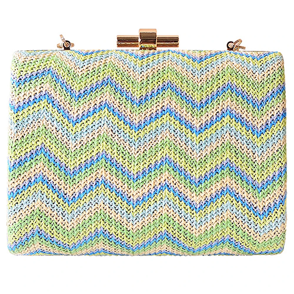 

Women Weave Dinner Handbags Female Luxury Straw Banquet Shoulder Bags Brand Design Clutch For Ladies High Quality Crossbody Bag