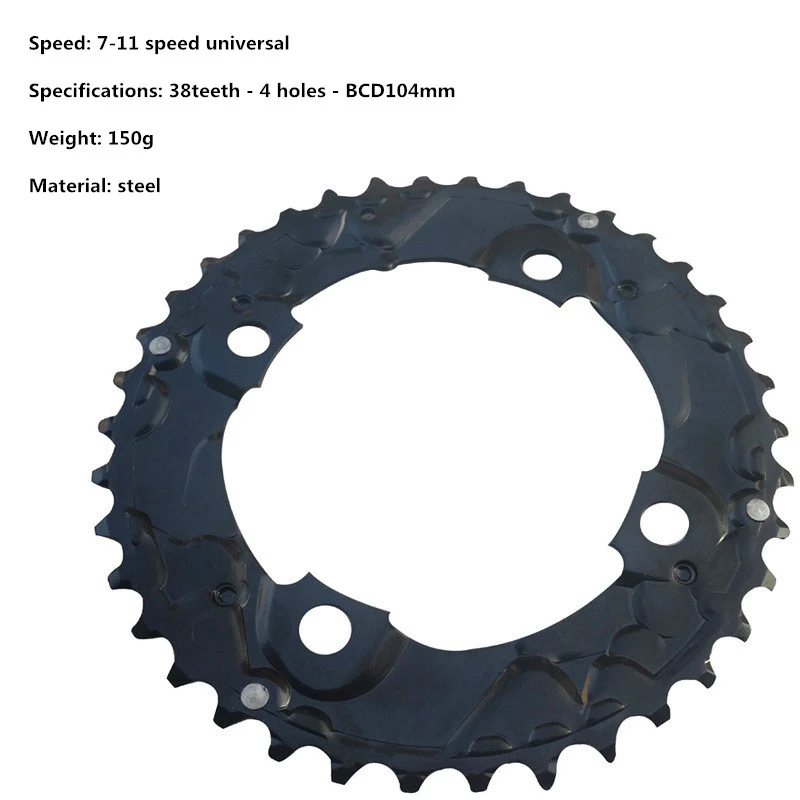 38T Велосипедное колесо MTB горный велосипед Ремонтный диск Звездочка для Shimano