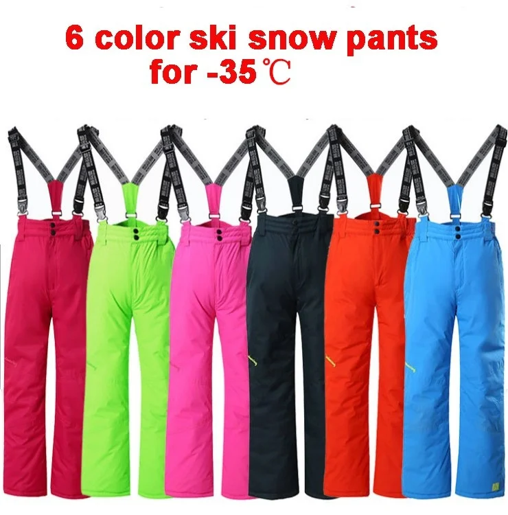 

Комбинезон лыжный утепленный для девочек и мальчиков, комбинезон со съемными ремнями, водонепроницаемая зимняя одежда для детей 4, 6, 8, 10, 14 л...