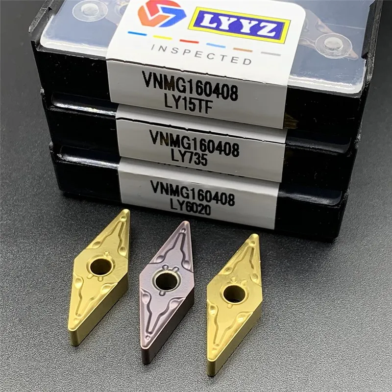 Твердосплавные пластины VNMG160408 MA LY735/LY15TF/LY6020 внешний токарный инструмент токарные