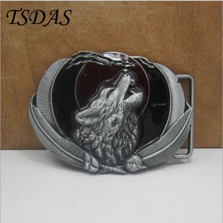 Пряжка с головой волка подходит для ремня шириной 3 8 4 см Роскошный металлический