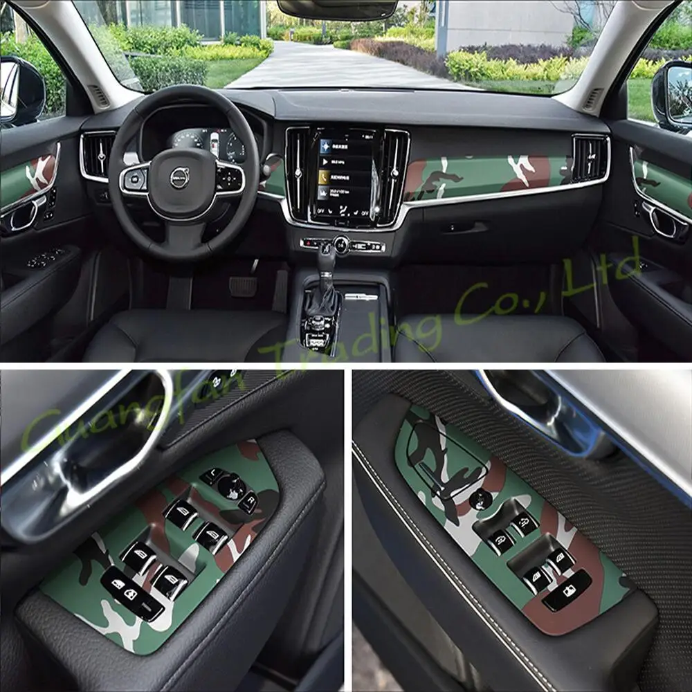 Для Volvo S90 2017-2020 автомобильный Стайлинг 3D/5D углеродное волокно интерьер