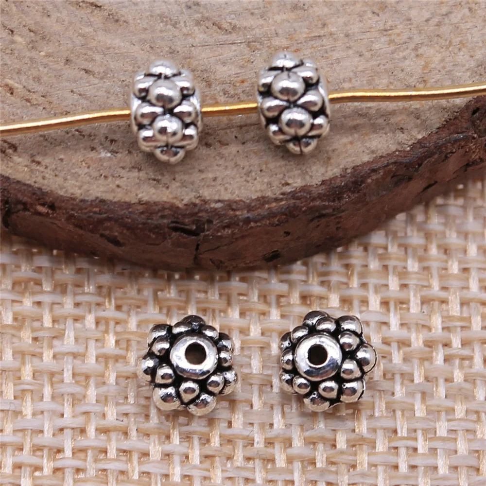 

Шармы для изготовления ювелирных изделий, фурнитура ручная работа, сделай сам, ремесло, 40 шт., античное серебро, 6x6x4 мм, разделительные бусины...