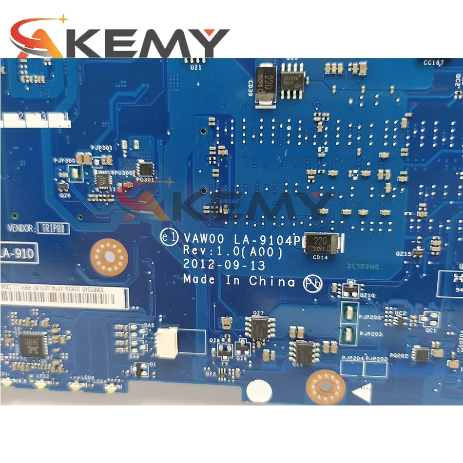 Оригинальная материнская плата для ноутбука DELL Inspiron 3521 Core SR0V5 Pentium 997 LA-9104P CN-0YN8TC