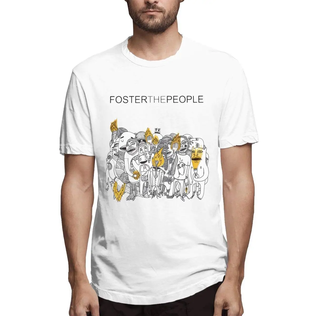 FGHFG мужские удобные футболки с дизайном Foster The People Torches|Мужские футболки| |