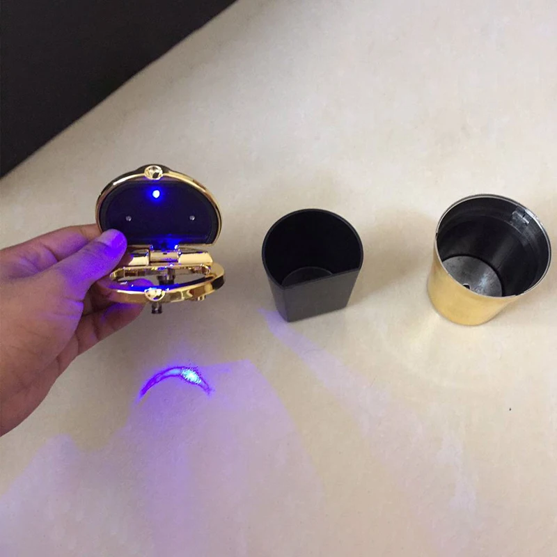 

Universal Car Ashtray with Led Lights Cover Multifunction Ashtray Ash Trash Can for Car Accessories Interior Mini Ashtray Case