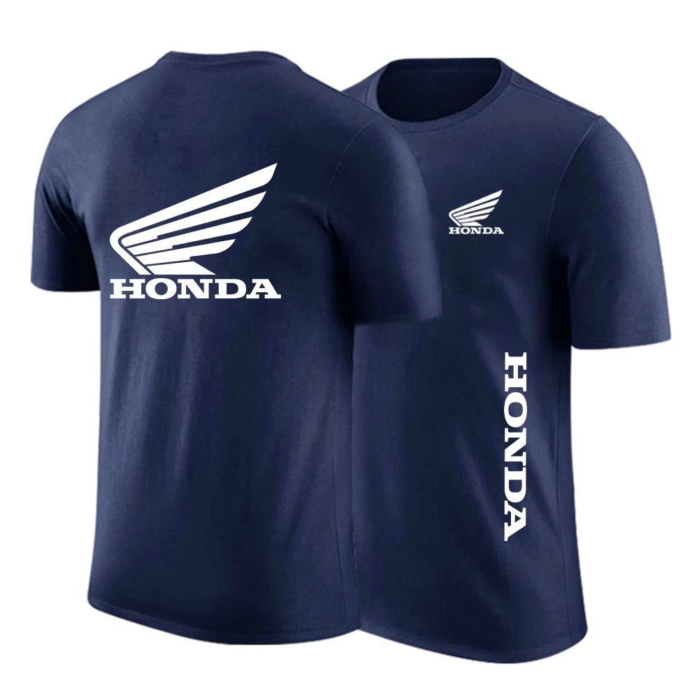 

2020 novovero honda logotipo do carro personalizado em torno dopescoo punk confortvelimpresso manga curta casual top camisol