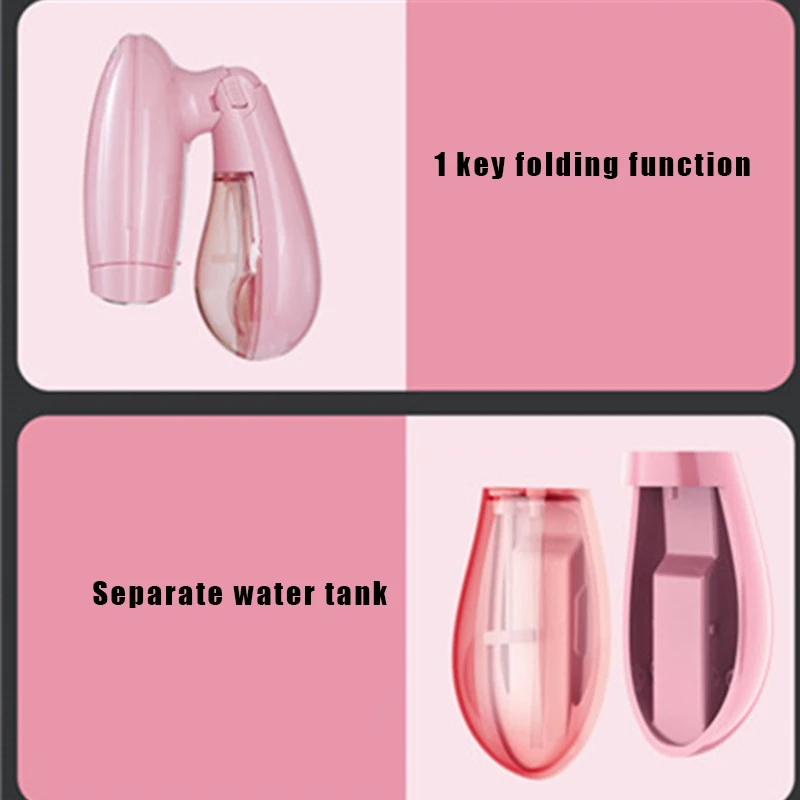 

Steamer Kit for Cloth Handheld Garment Fabric Remove Wrinkle Large Detachable Water Tank Home Use Hot