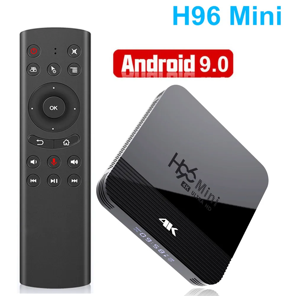 Смарт ТВ Android 9 0 H96 мини RK3228A 5G Wi Fi H.265 4K 3D Media Player 4 ядра коробка|ТВ-приставки и