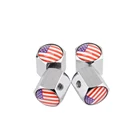 Противоугонные колпачки автомобильные клапаны для колесных шин для мотоциклов, с логотипом американского флага, для Bmw E46, Tesla, модель S, Jeep Renegade, Toyota Corolla