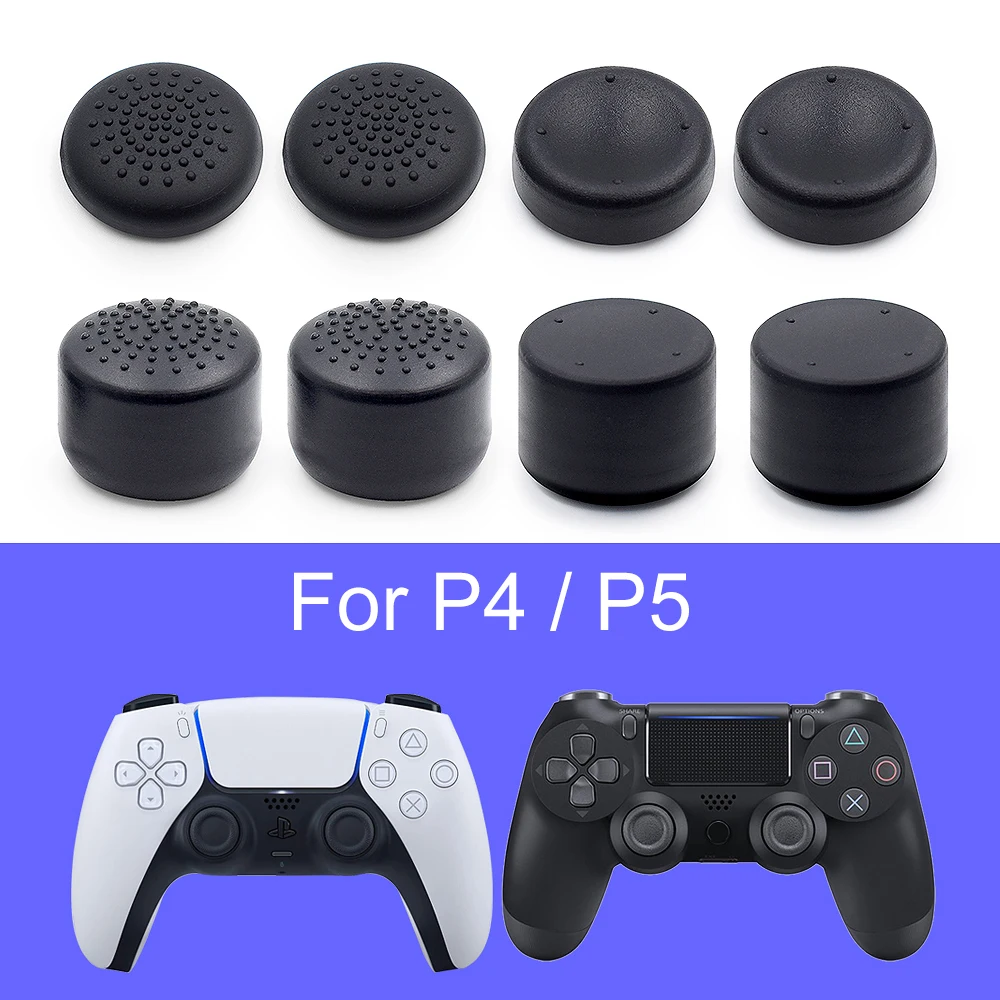 

8pcs PS5 Controller Cover Silicone Joystick Case Enhance Cap Anti-slip Thumb Grips Button Protector Caps For Playstation 5 /PS4