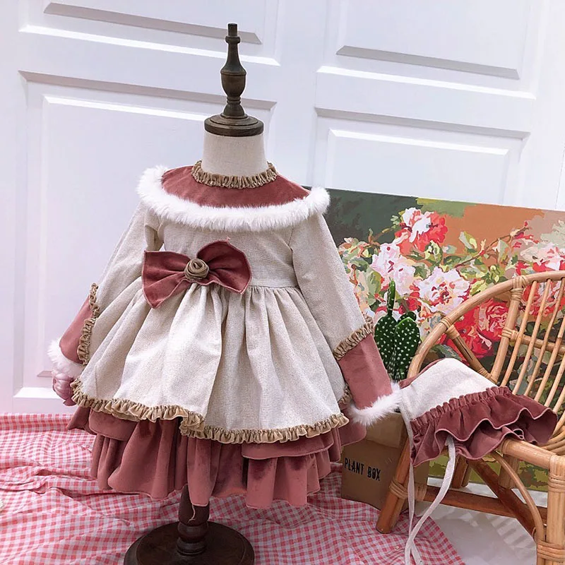 2020 New year Girls Dress Christmas winter Toddler Girl Clothes Children High quality Spanish Princess Costume | Детская одежда и
