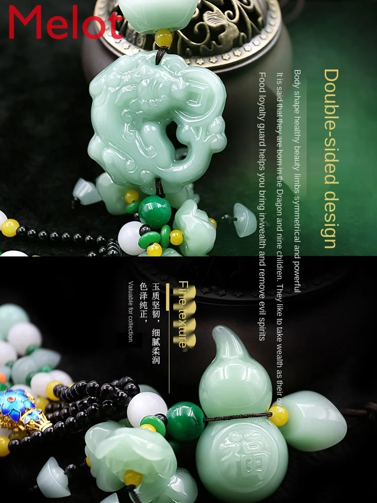 

Interior Hanging Accessories Men's and Women's Be Safe Charm Pendant Decoration High-End Car Rearview Mirror Hanging Ornaments
