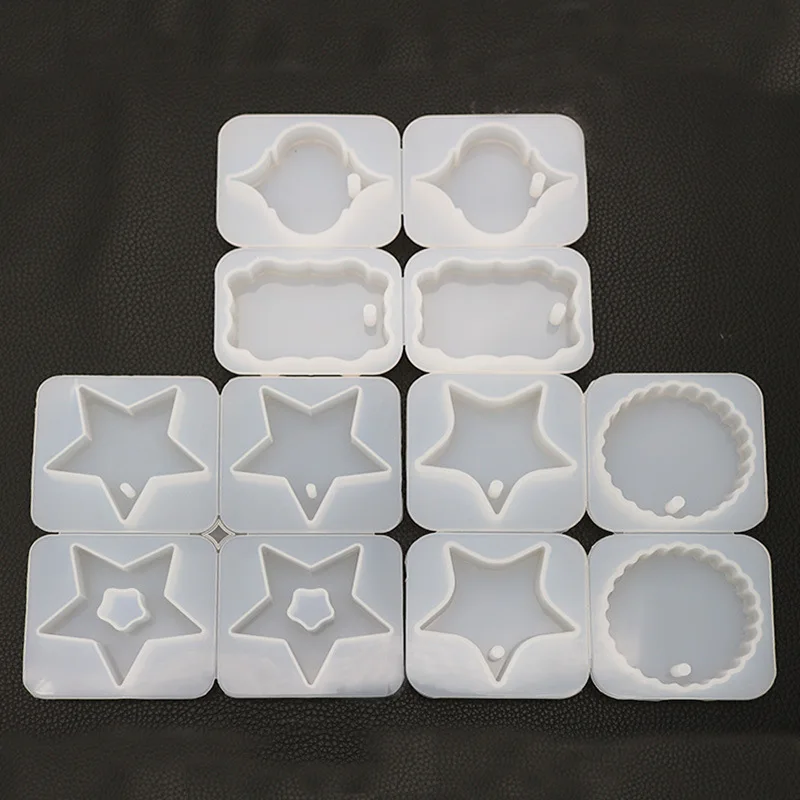 Прозрачный эпоксидный клей сделай сам форма в форме сердца круглая волна кулон