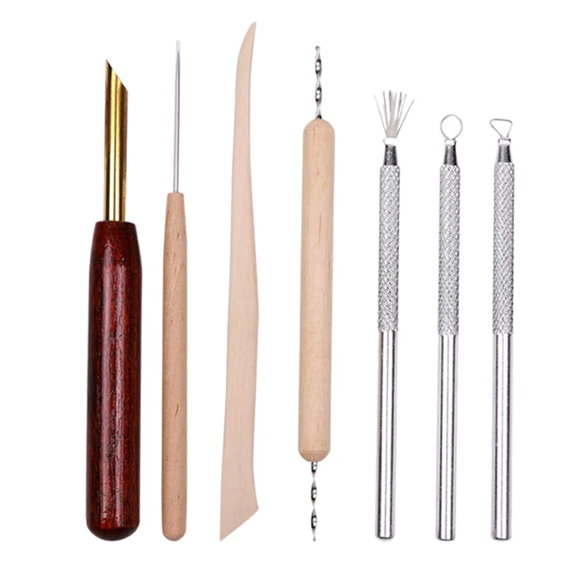 Набор инструментов для работы с керамической глиной комплект из 7 перфораторов