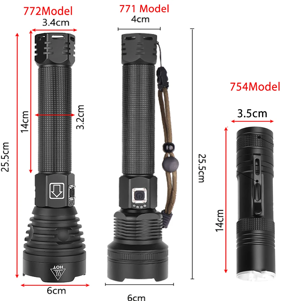 Самый мощный XHP90 Новое поступление светодиодный фонарик с usb зумом 18650 26650 USB Перезаряжаемый Аккумулятор VS XHP70/P50 походный фонарь