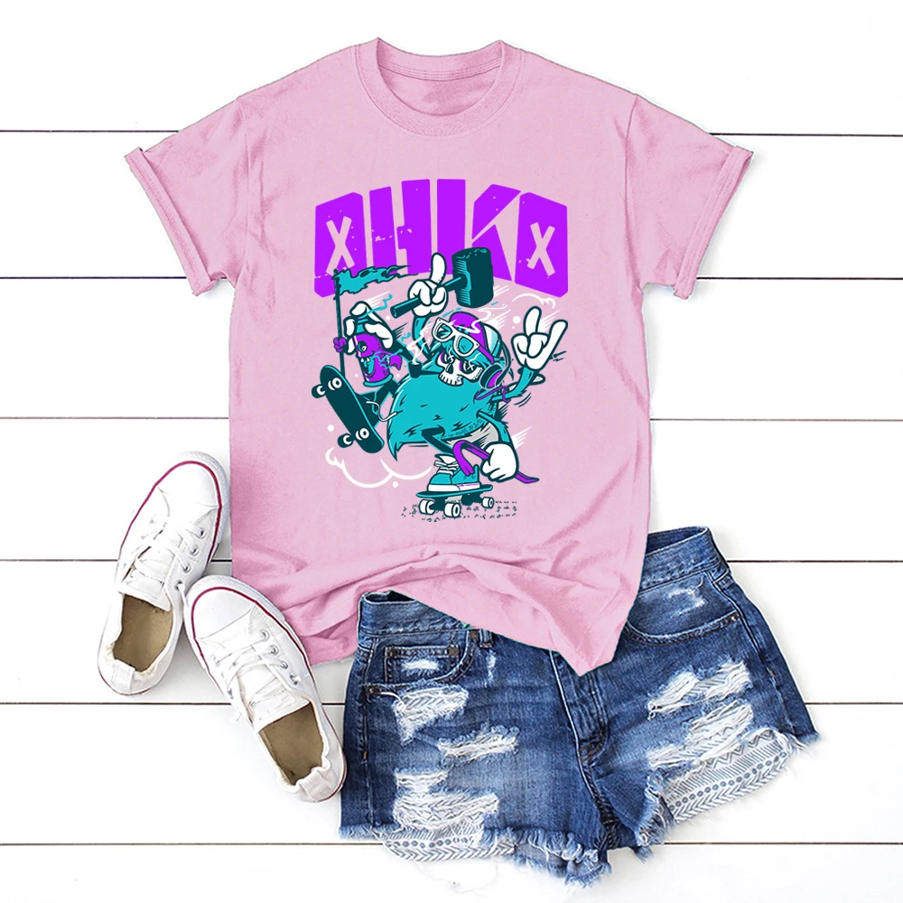 Забавная футболка с персонажами мультфильмов женская коротким рукавом