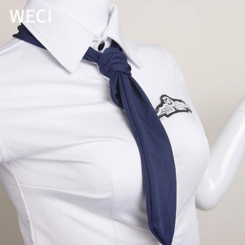 Женский стюардесс WECI костюм стюардесса униформа воздушная пилот сексуальный