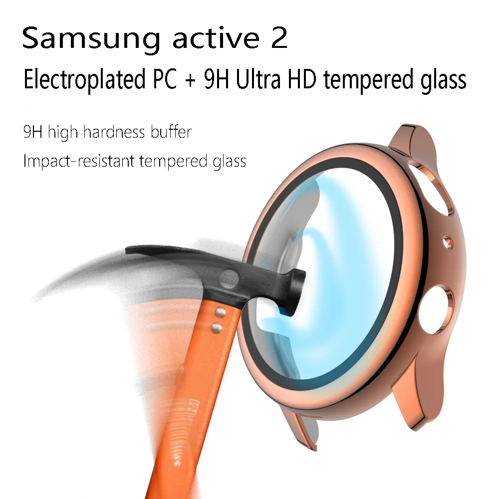 

Чехол для Galaxy Watch Active 2, защитный чехол для Samsung Galaxy Watch Active 2 40 мм 44 мм, чехлы из поликарбоната