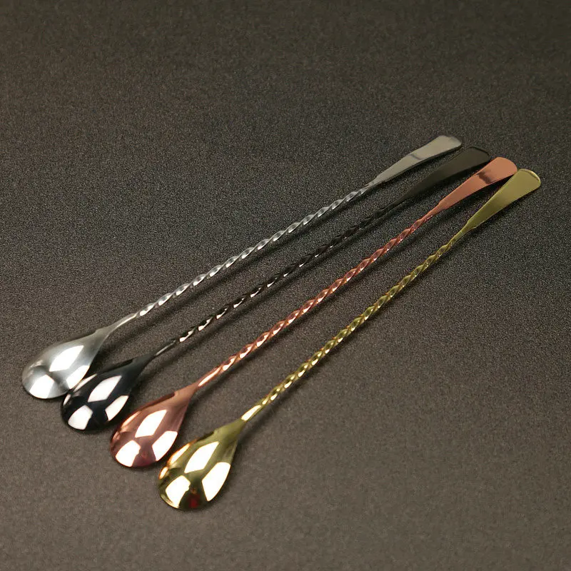 

450mm Endurance Stainless Steel Long Handle Drink Spoon Bar Spoon Stir Spoon Bar Tool Bartender Tools