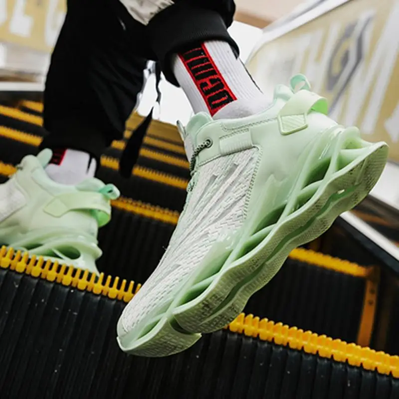 

Casual Shoes Men's Sneakers Lightweight Lace Up Fitness Fashion For Mens Blade High Top Breathable Outdoor Vulcanize Sneakers