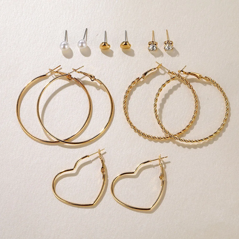 Женские серьги-кольца с жемчугом серьги круглым массивное Ювелирное Украшение в