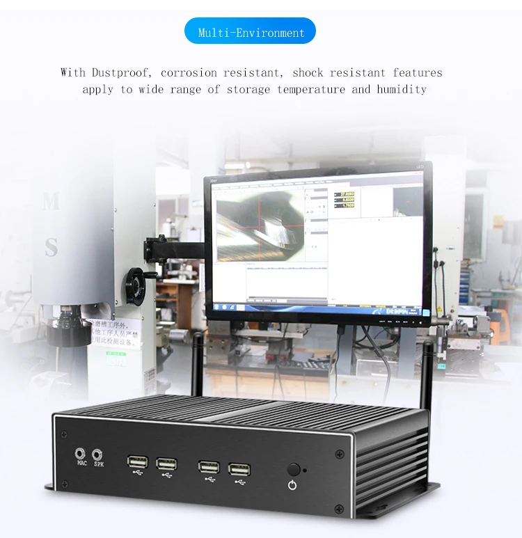 

Fanless Baytrail J1900 Quad Core Desktop Micro Computer Server 4GB Ram 128G SSD 2 Ethernet Dual Nic Mini PC