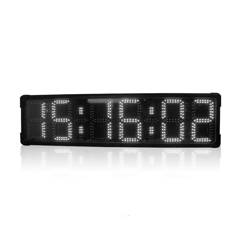 White Single-sided " Открытый водонепроницаемый автомобиль Гонки timr односторонний большой светодиодный скачка Таймер Цифровой марафон часы-таймер с обратным отсчетом - Цвет: White Single-sided