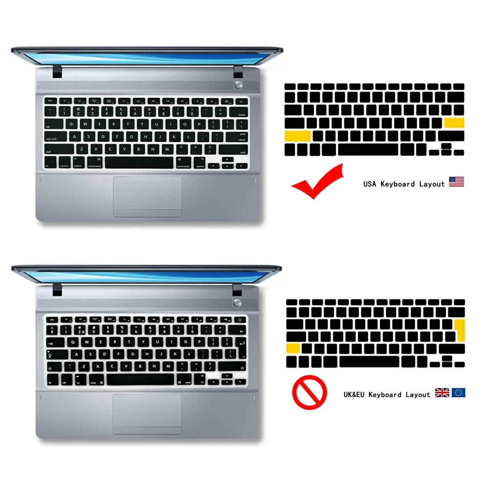 

Laptop Keyboard Cover for Apple Macbook Air 13" A1932/ A2179/A2337 (M1) 2020 Dustproof Multicolor Silicone Protector Film