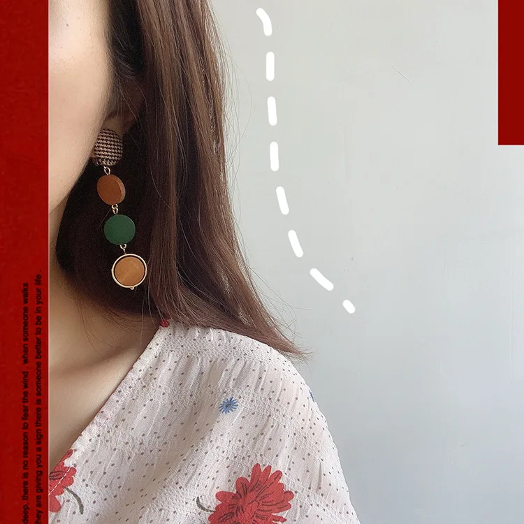 

Оригинальный дизайн искусственный лес серии, длинное, тонкое, серьги, модные ювелирные изделия, контрастных цветов, Ретро стиль, пикантные с...