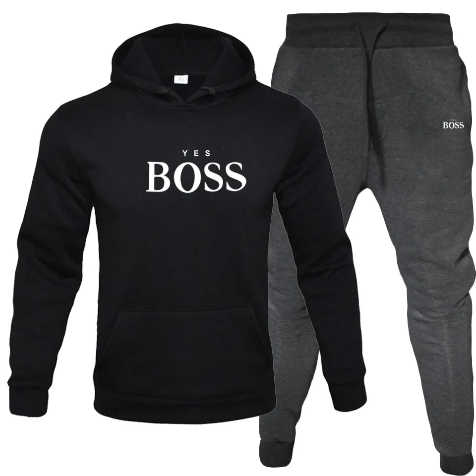 

2021 Winter Brand Tracksuits Men's sets Long Sleeve Pullover + Jogging Trousers 2pcs Sets Fitness Running Suits sportswer Male
