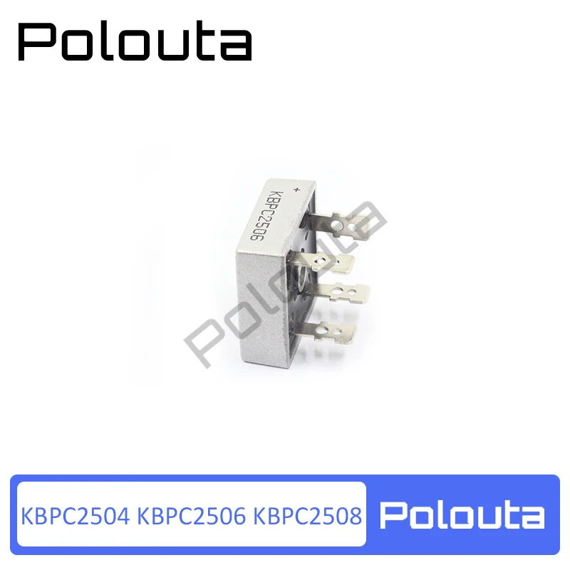 

Polouta Kbpc2506 Kbpc2504 Kbpc2508 Rectifier Flat Bridge supper capacitor protection board In-line Simistor Thyristor