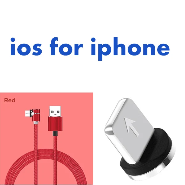 Серый Магнитный Micro Usb кабель для зарядки 90 градусов угол Usb Type C кабель для быстрой зарядки для IPhone X Xr 8 7 6s Plus samsung - Цвет: Серый