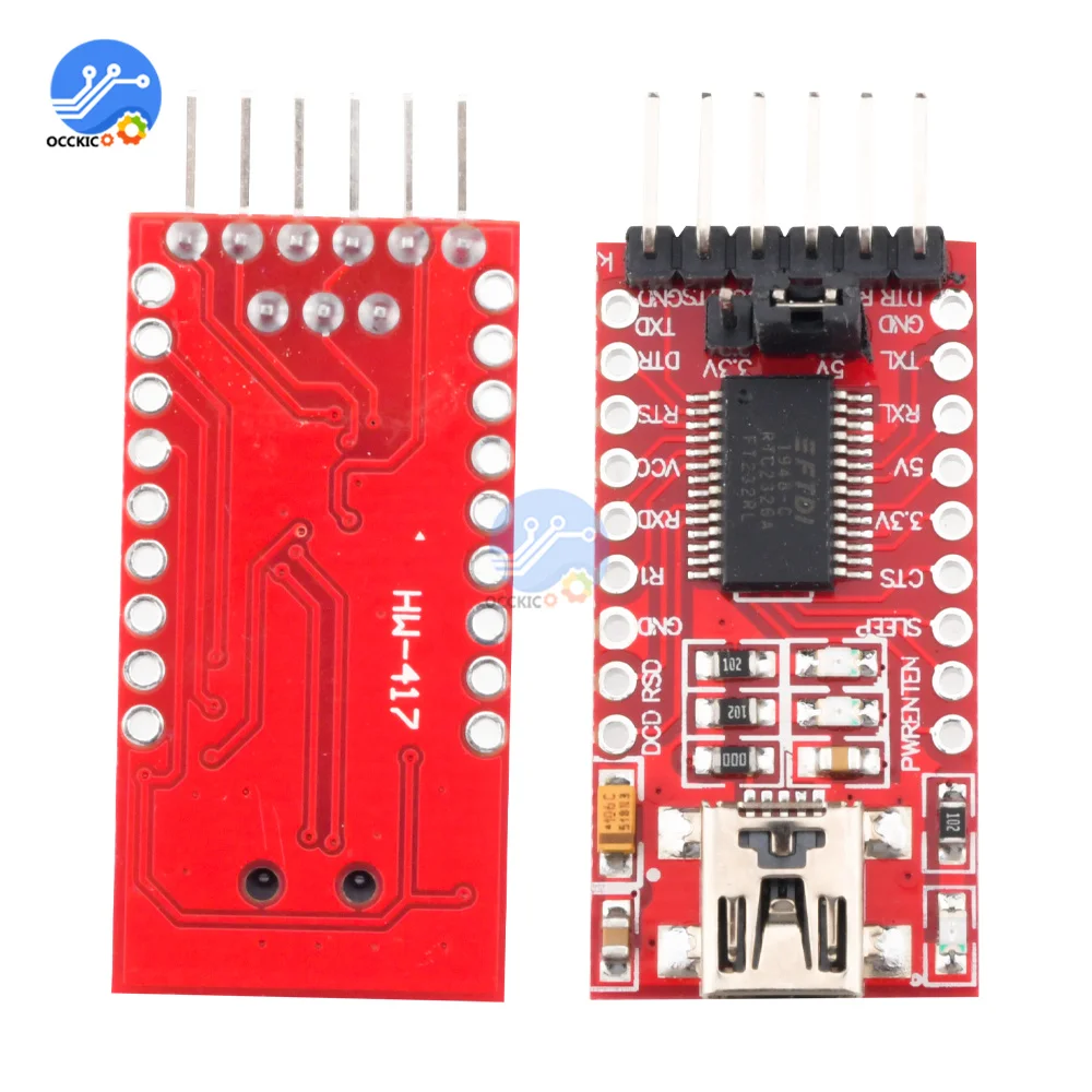 1 шт. FT232RL FT232 FTDI USB к TTL 3 В 5 модуль последовательного адаптера кабель для