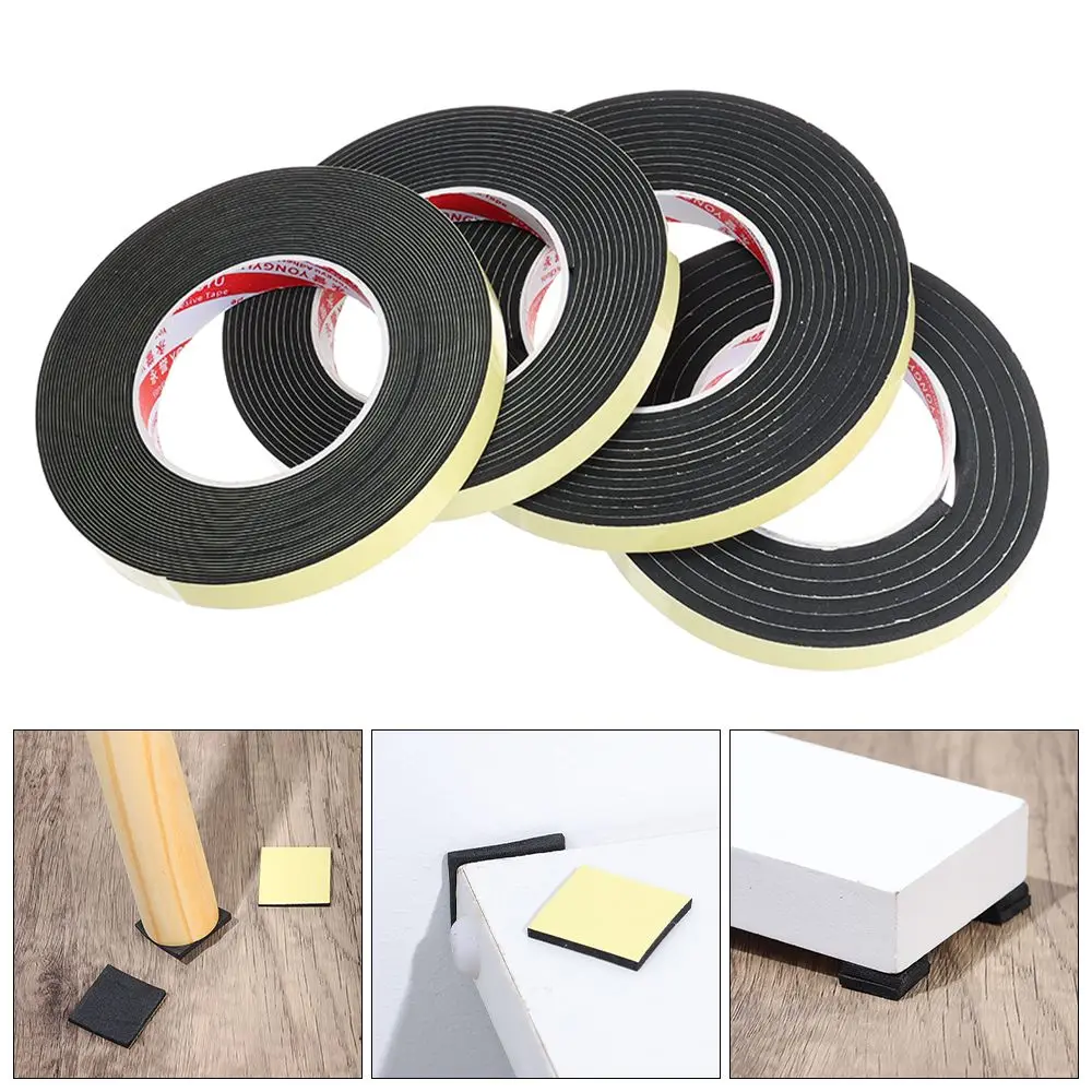 

Hardware Weather Stripping Sound insulation Window Door Rubber Strip Tape Single Sided Adhesive Foam Sponge Seal Strip