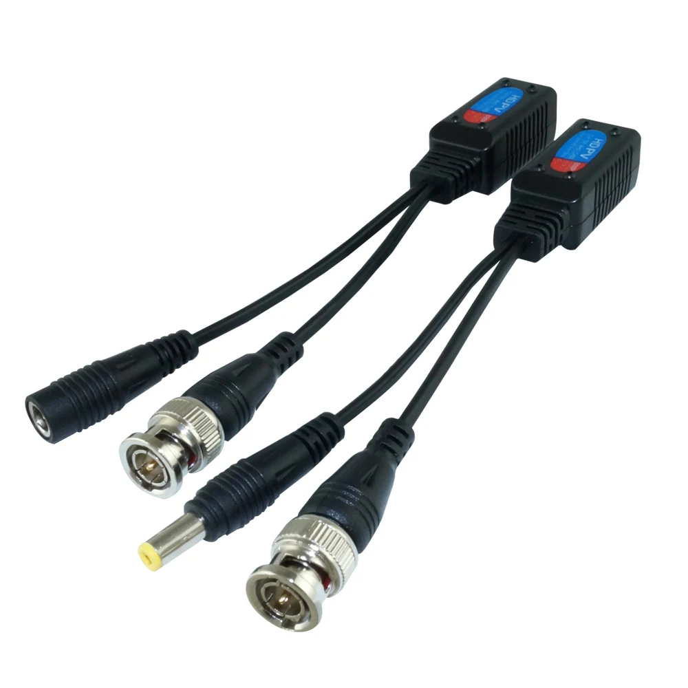 

8MP CCTV Cable Audio Power Video Balun Passive BNC to RJ45 Converter for 5MP 8MP CCTV Camera Transmission Cables