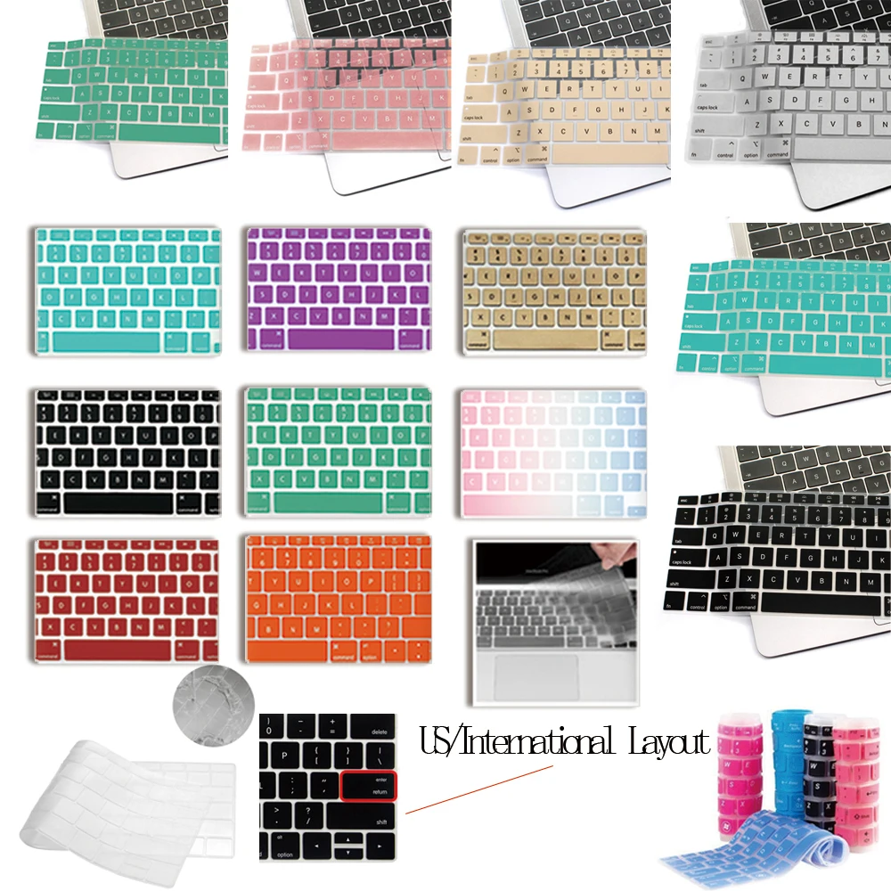 

Laptop Keyboard Cover for Apple Macbook Air 13" A1369 A1466/Pro 13" A1278 A1425 A1502/Macbook White A1342/Pro 15" A1286 A1398
