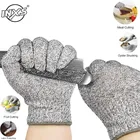 Перчатки с защитой от порезов, 5 уровень безопасности, устойчивые к порезам, металлическая сетка, кухонные перчатки с защитой от порезов, тактические перчатки