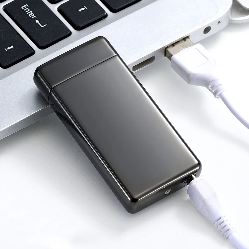 Зажигалка с двойной дугой ветрозащитная креативная usb зажигалка для электронных