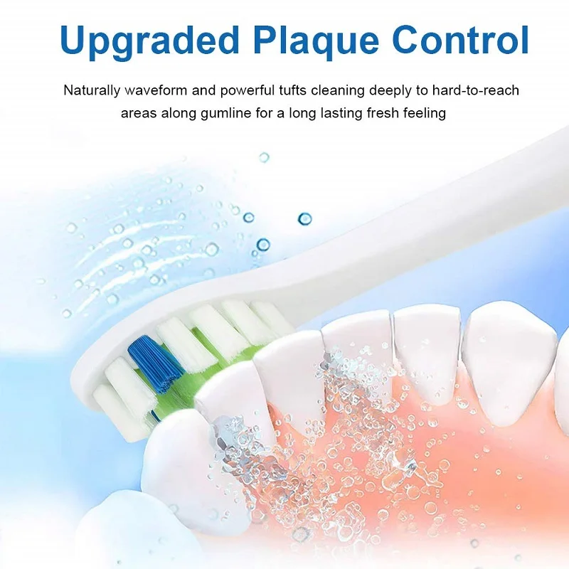 8 шт. YH729 сменные насадки для зубных щеток Phillips Sonicare DiamondClean/ProtectiveClean Gum Health HX6068