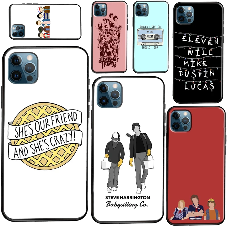 

Мягкий чехол для телефона с рисунком из сериала «очень странные дела» для iPhone 11 13 Pro Max 12 Mini 6S 7 8 Plus X XR XS Max SE 2020
