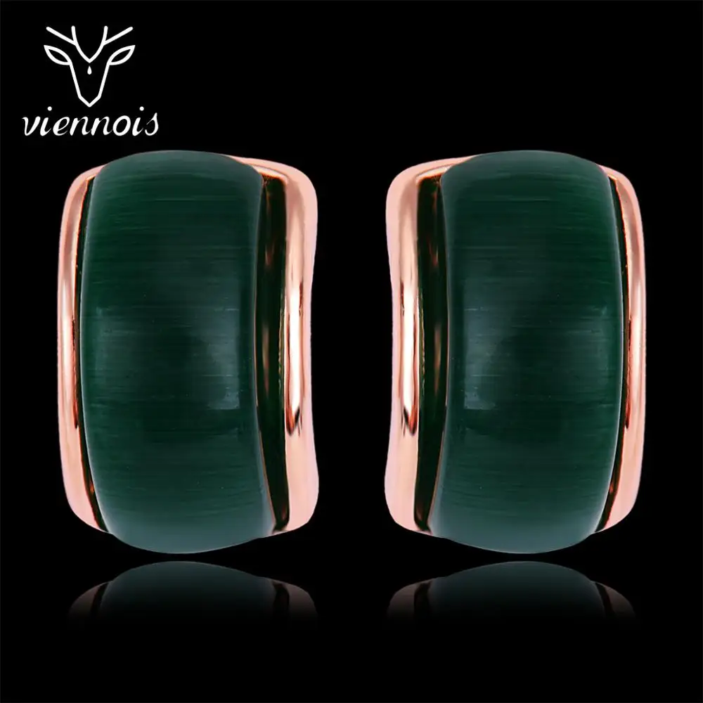 Женские серьги гвоздики с кристаллами зеленого/белого цвета|Серьги-гвоздики| |