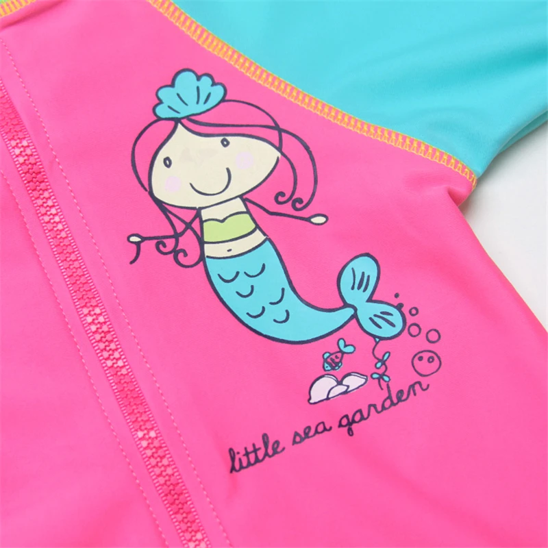 Для девочек с короткими рукавами рашгарды для детей возрастом от 1 года до 12 лет