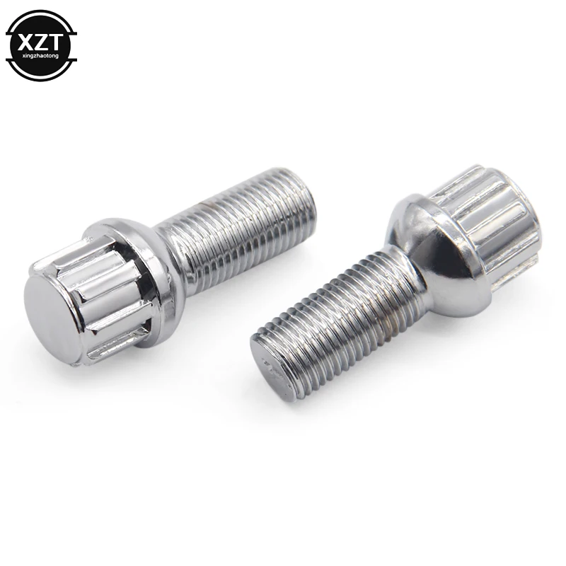Стальные болты блокировки колес M14 x 1 5 мм комплект защитных гаек с радиусом для VW