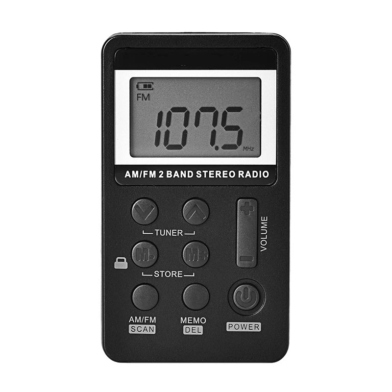 JABS Personal Digital AM FM Radio Compact Transistor Built in Antenna with Earphone for Walk Jogging | Электроника